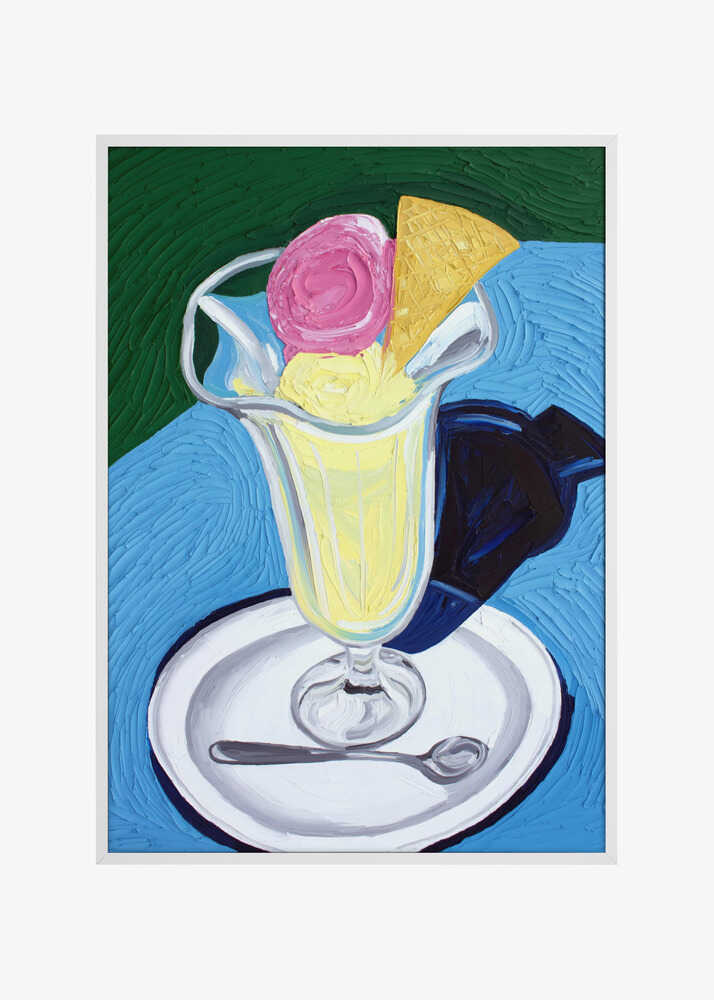 Raspberry and Vanilla Ice Cream