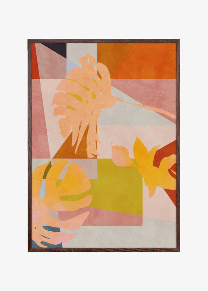 Organic Bauhaus Geometry Leaves