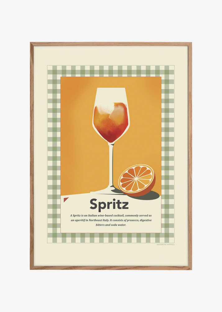 Spritz retro print