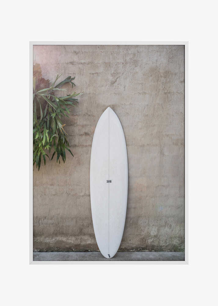White Surfboard