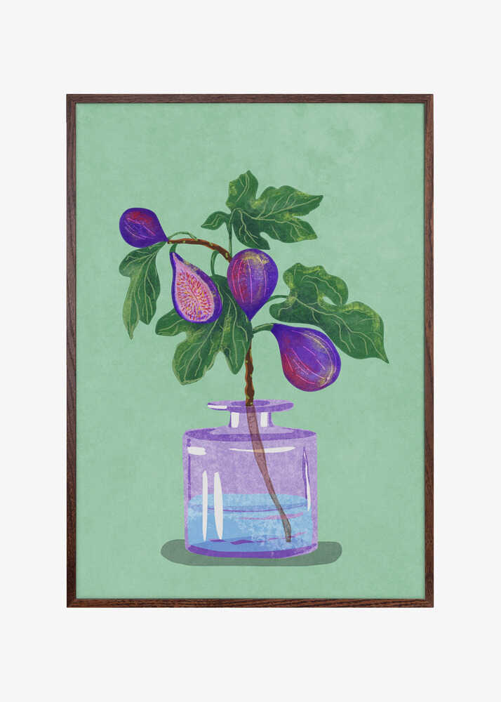 Figs Branch In Vase
