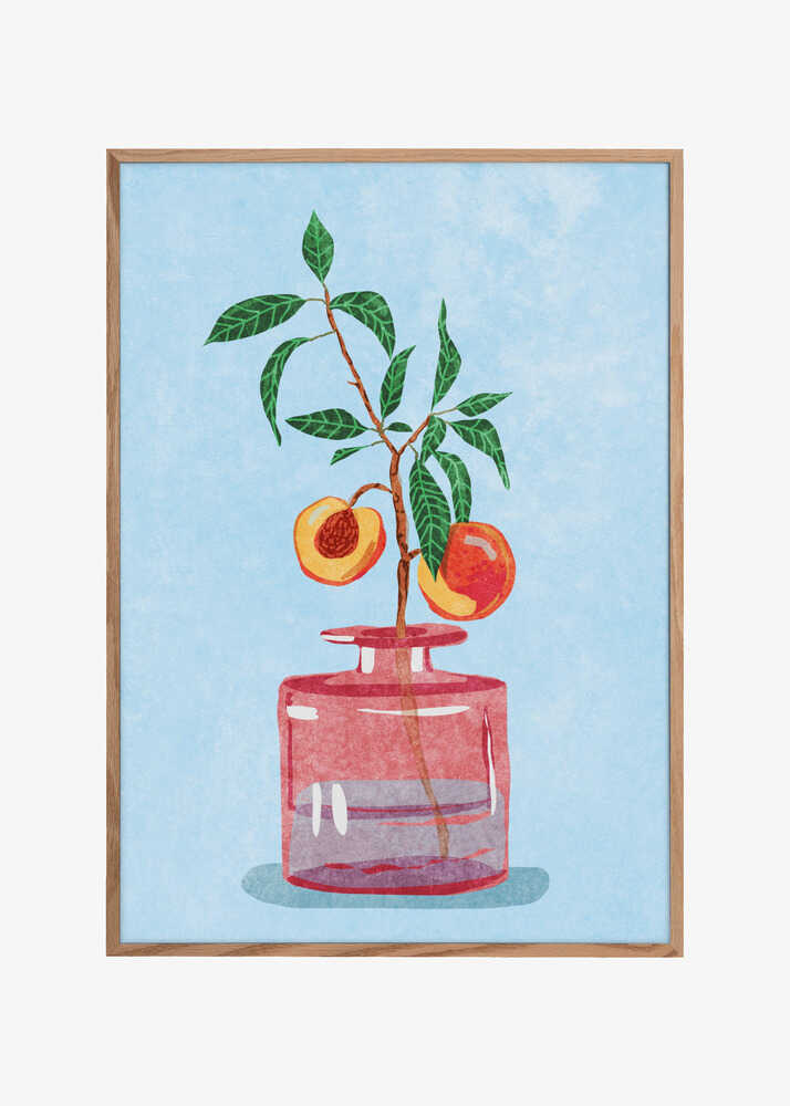 Peach Tree in Vase