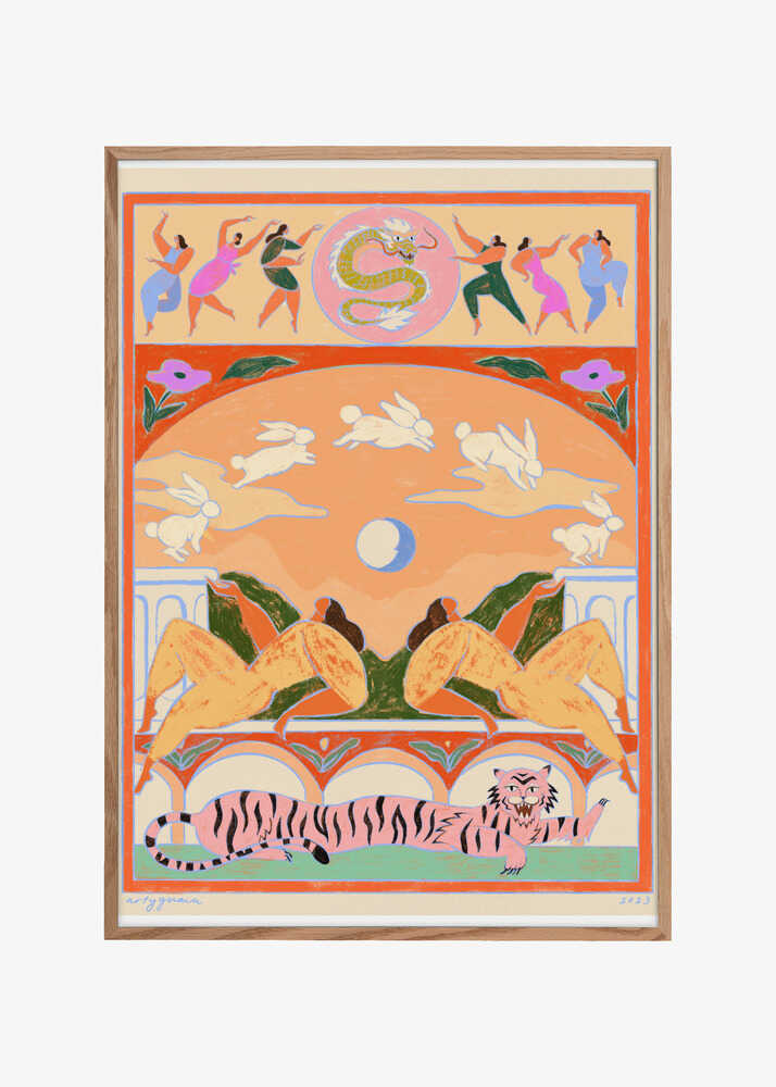 Rabbit Jumps Over the Moon