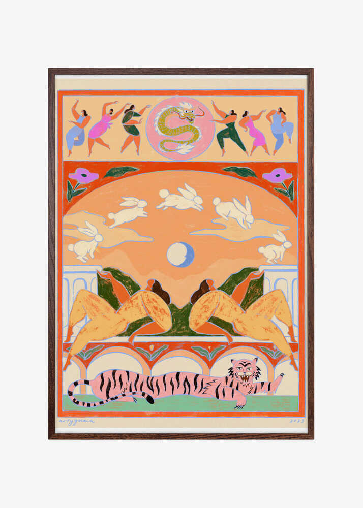 Rabbit Jumps Over the Moon