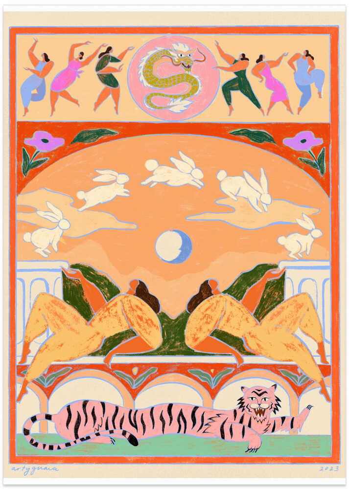 Rabbit Jumps Over the Moon