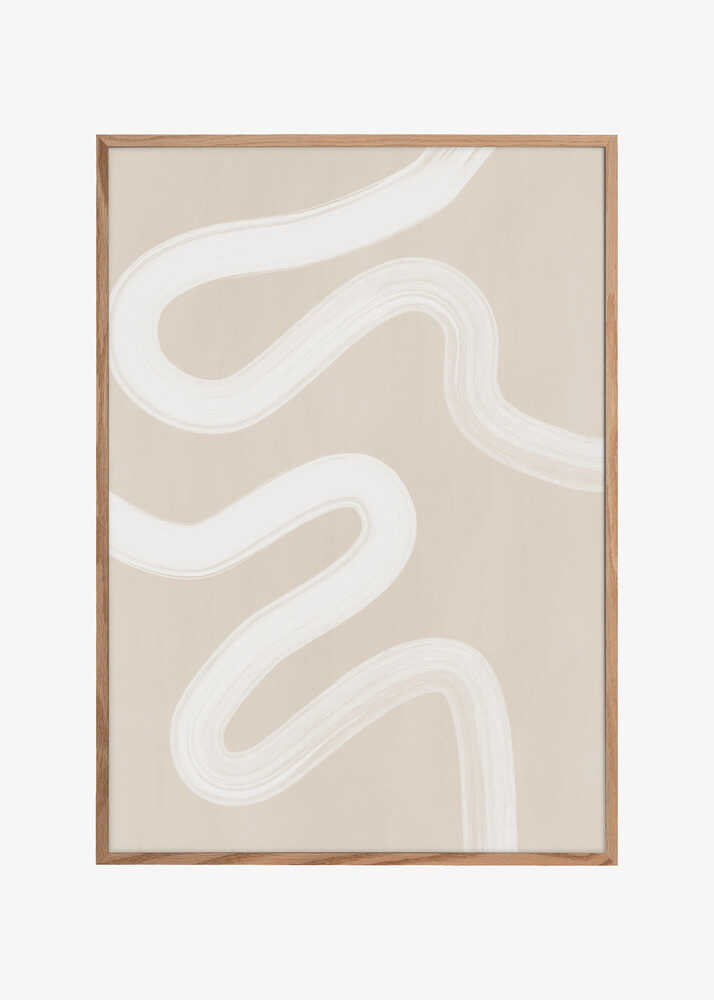 Beige One Line Drawing