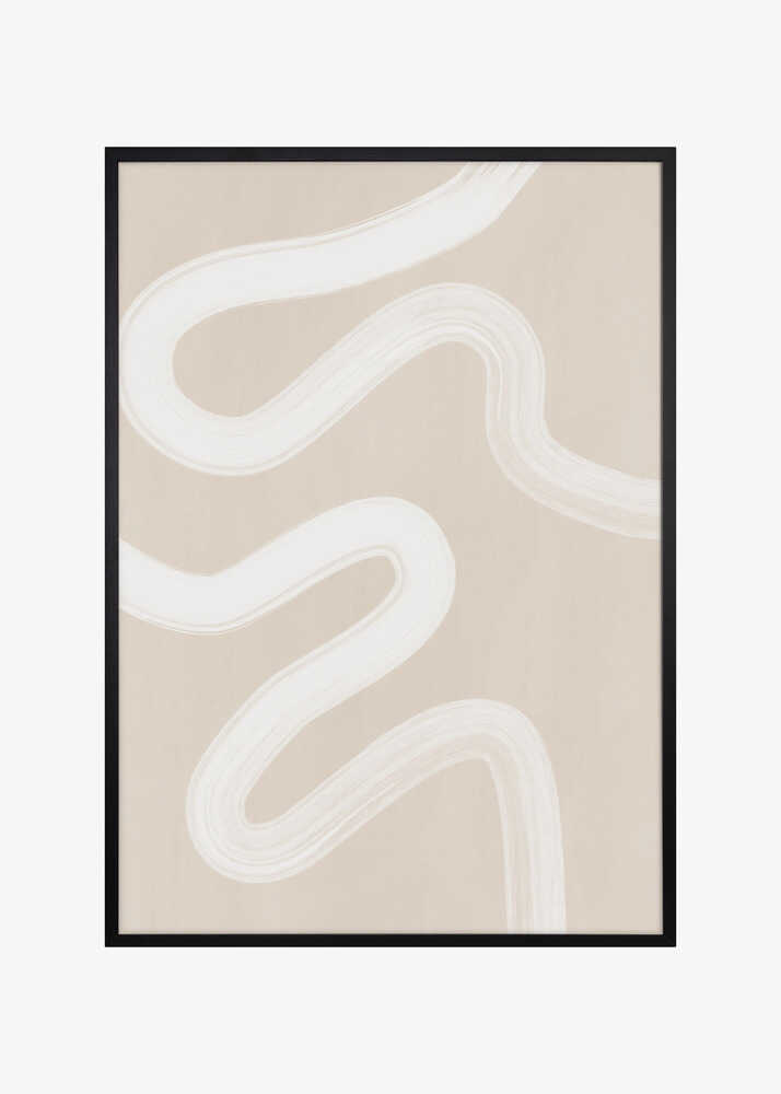 Beige One Line Drawing