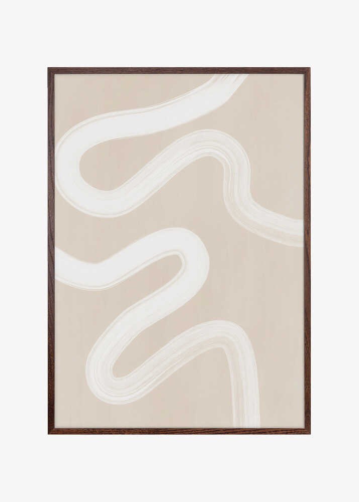 Beige One Line Drawing