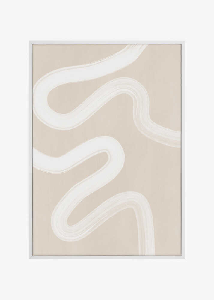 Beige One Line Drawing