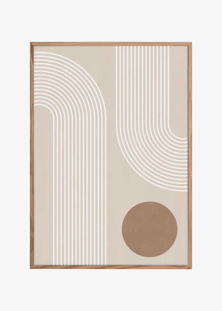 Beige Arc Poster