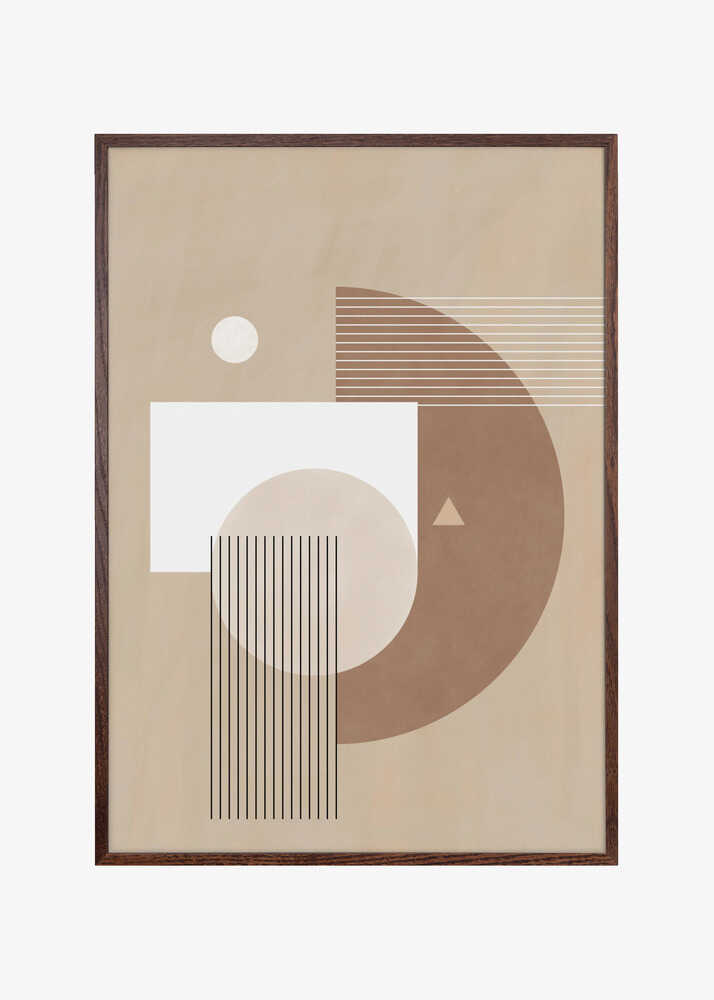 Neutral Semicircles Poster
