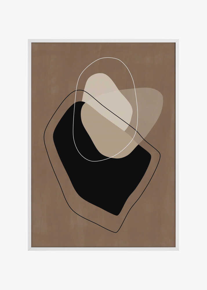 Layered Organic Shapes in Neutral Tones