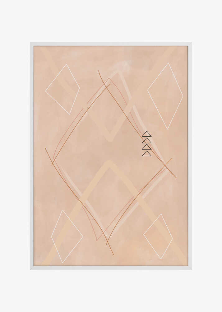 Abstract Geometric Art Beige Tones