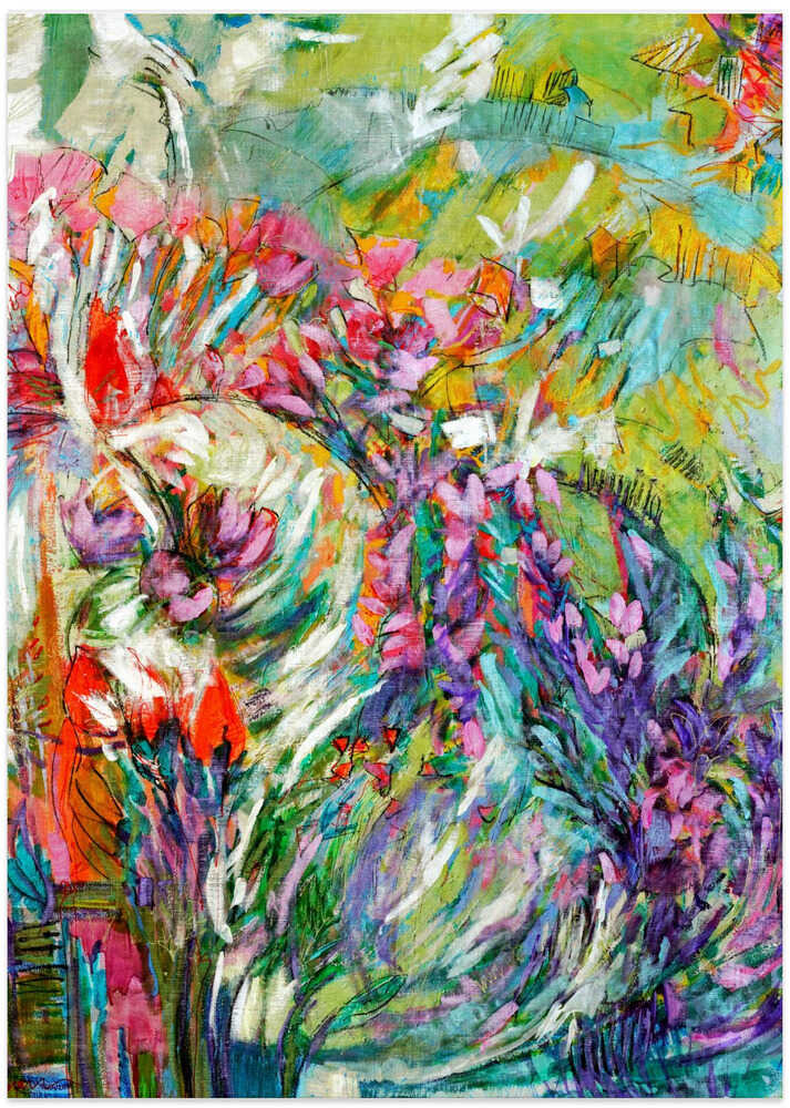 Pink Blossoms Abstract