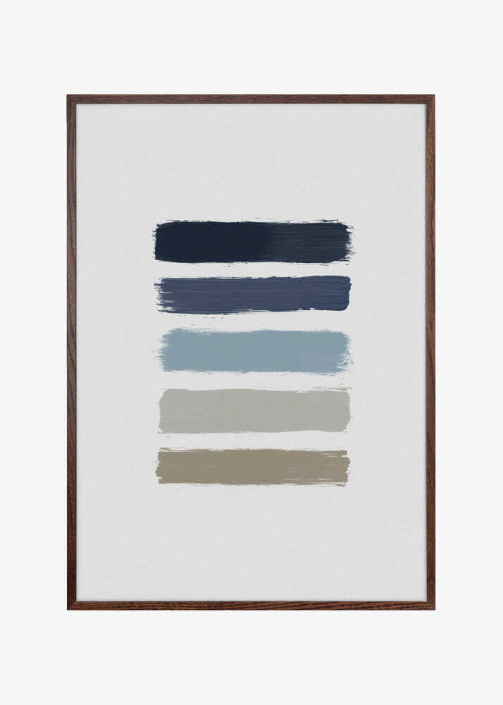 Blue & Taupe Stripes