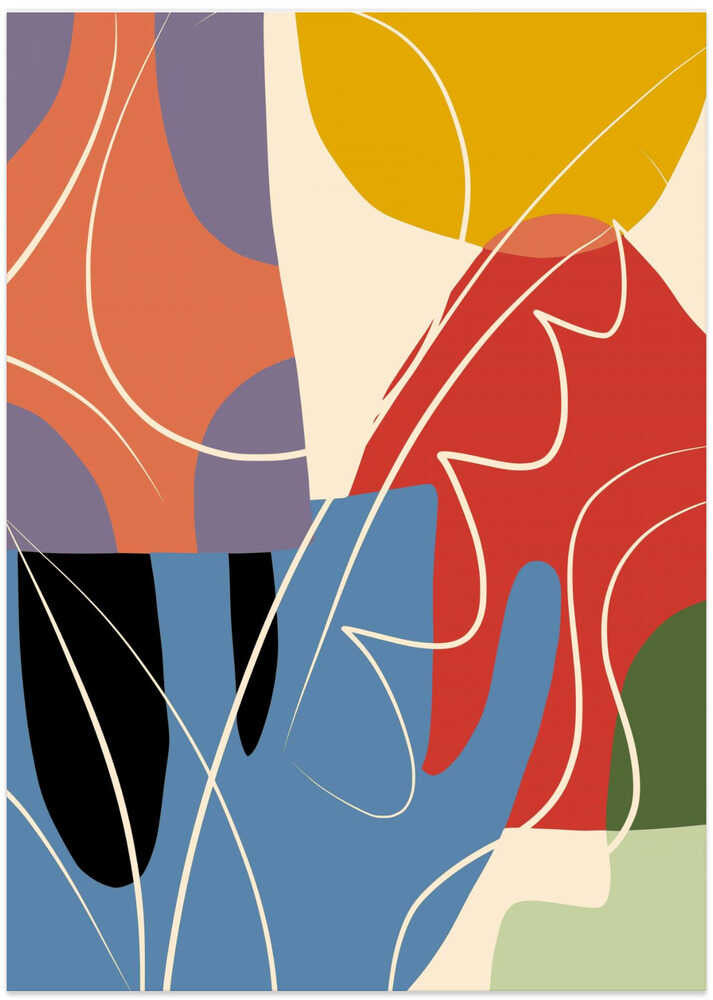 Abstract Color Collage