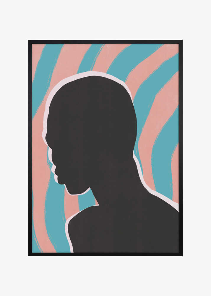 Anonymous Portrait In Neon Lights