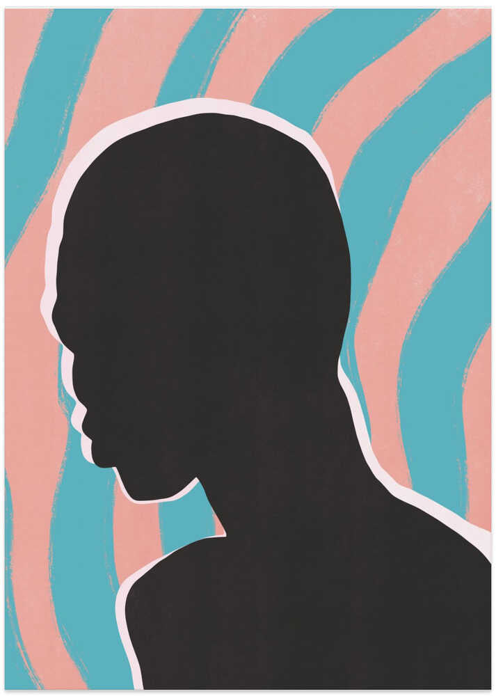 Anonymous Portrait In Neon Lights