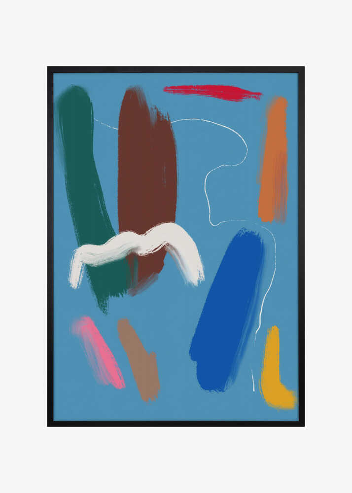 Bold Color Brushstrokes