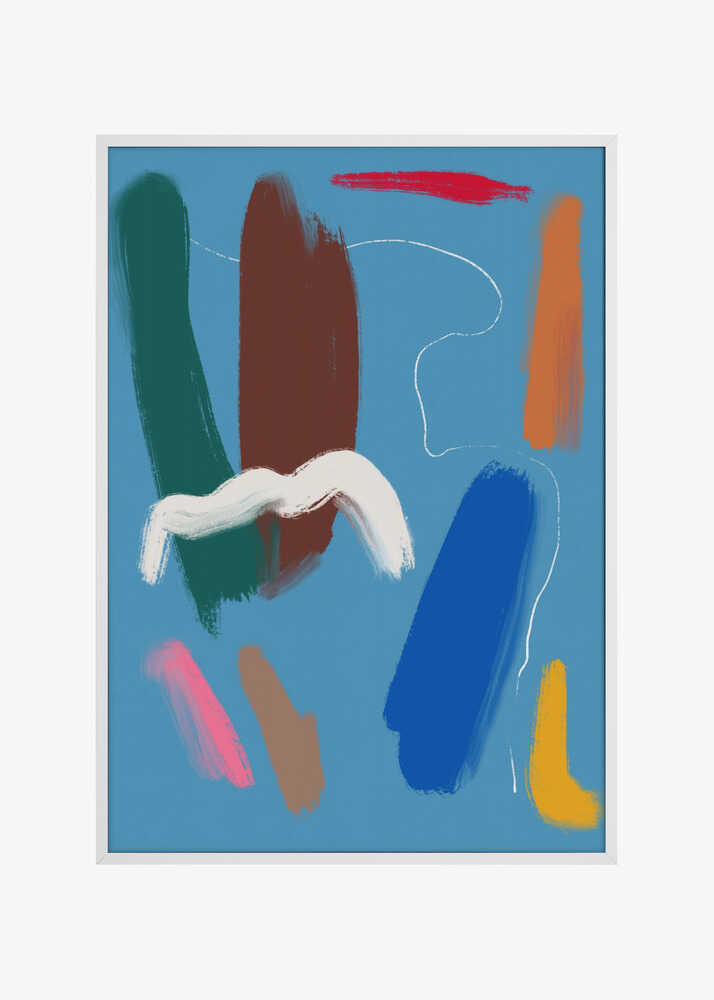 Bold Color Brushstrokes