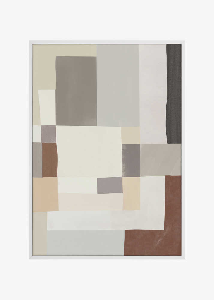 Neutral color geometrical abstract 02