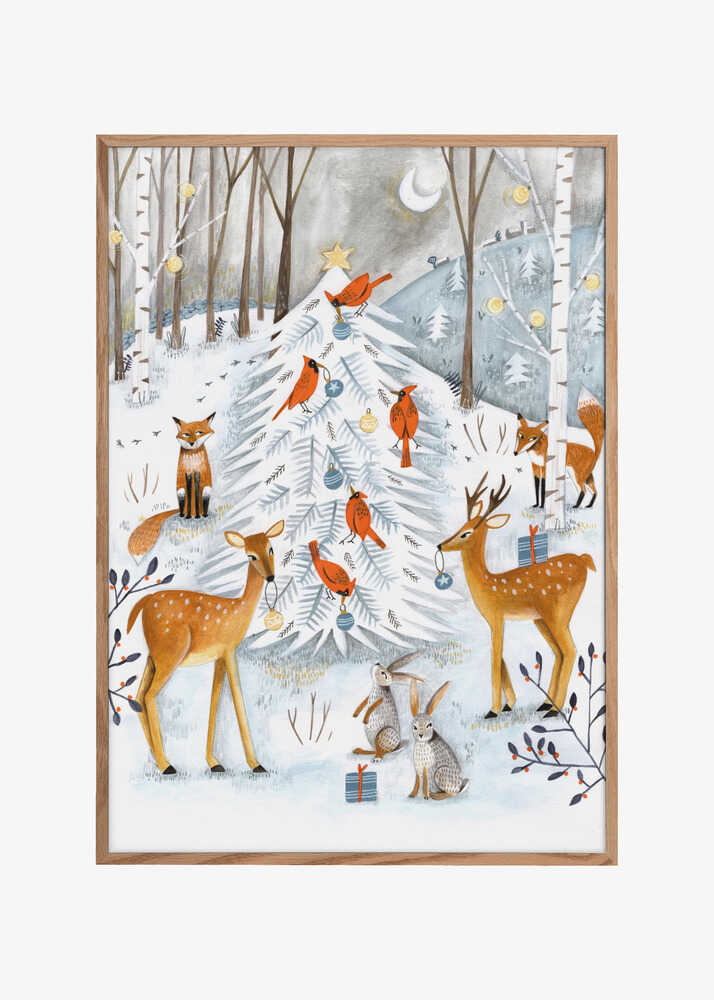 Christmas in the winter animal forest