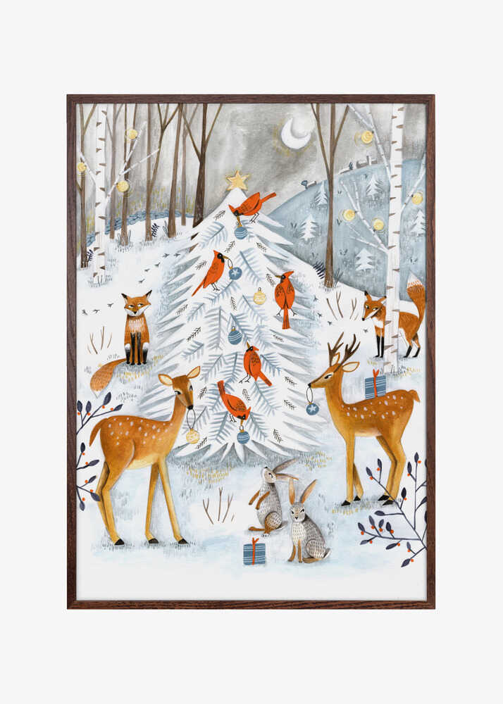 Christmas in the winter animal forest