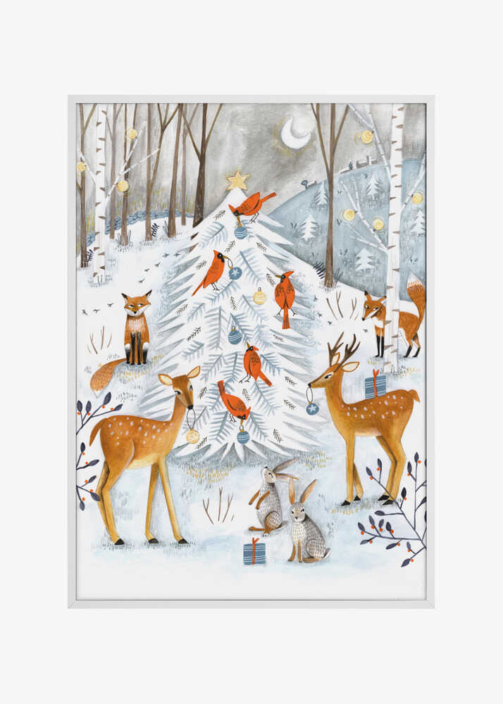 Christmas in the winter animal forest