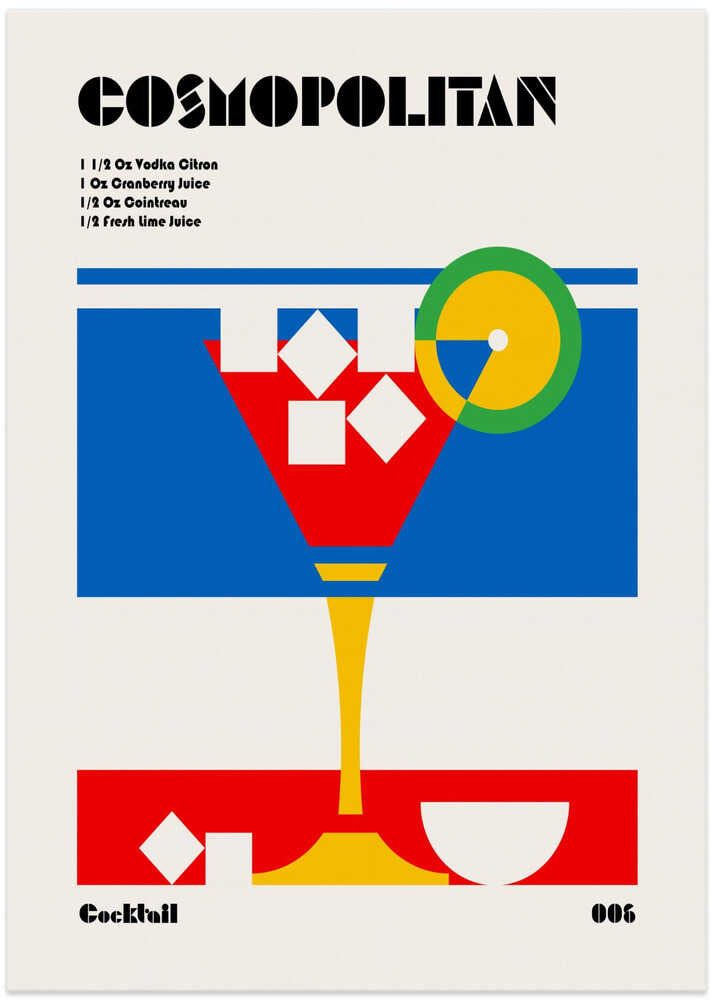 Cosmopolitan Bauhaus Cocktail