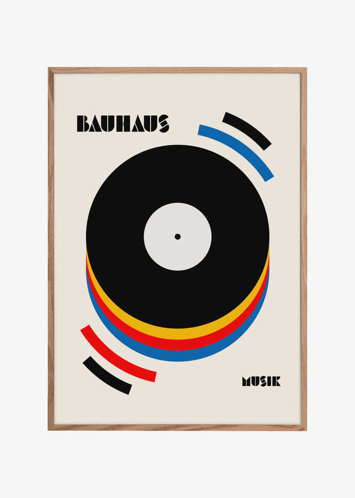 Bauhaus Musik Retro Illustration