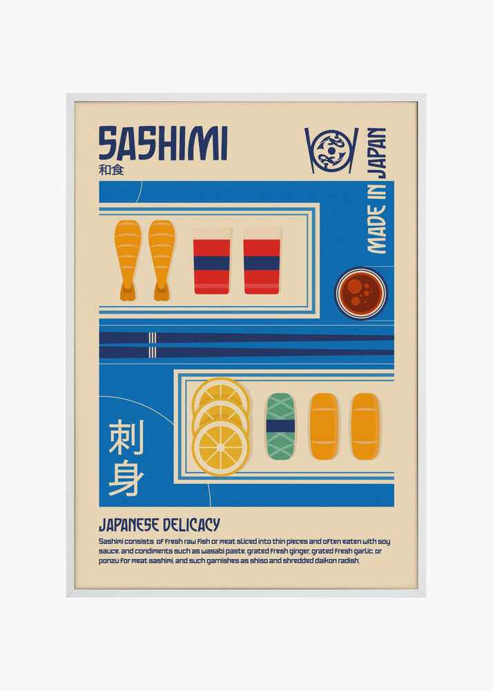 Sashimi Japanese Food Print