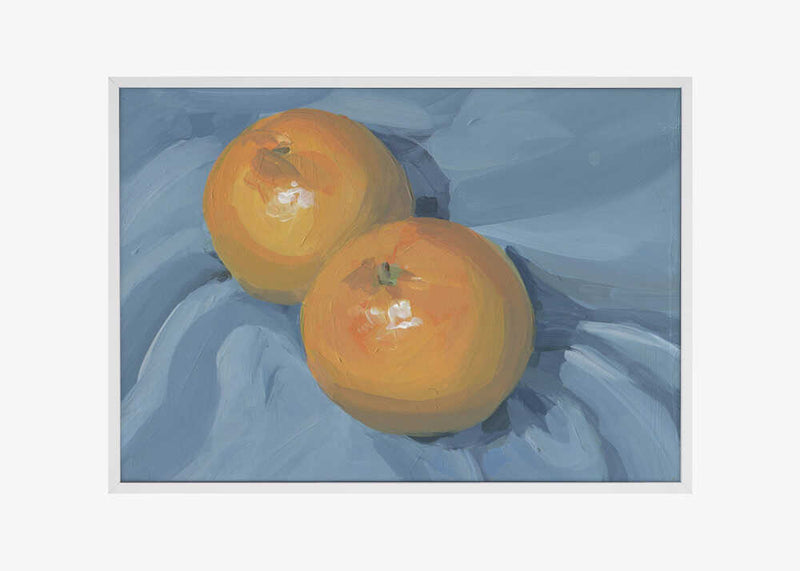 Oranges on Blue