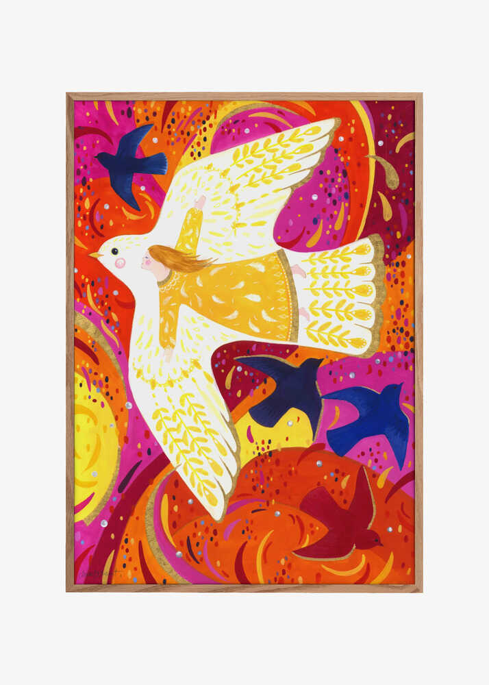 Angel Child and Birds