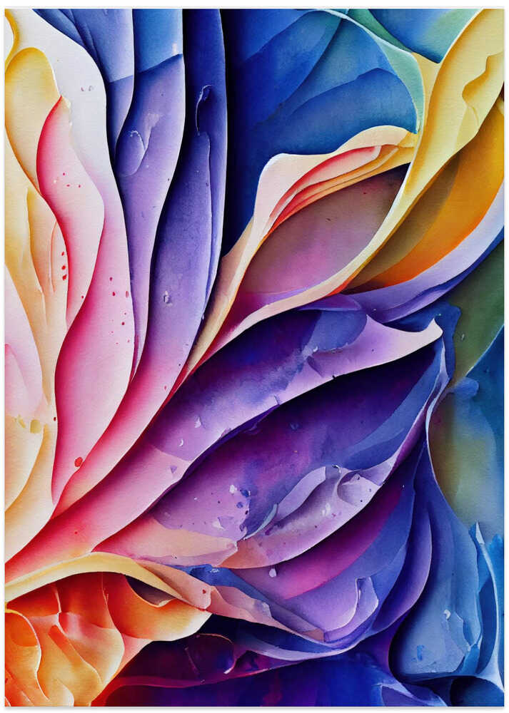 Colorful Petal Waves