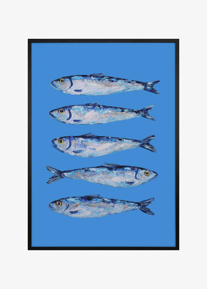 Sardines on Blue