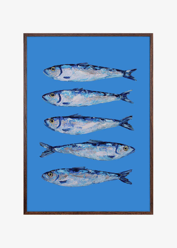 Sardines on Blue