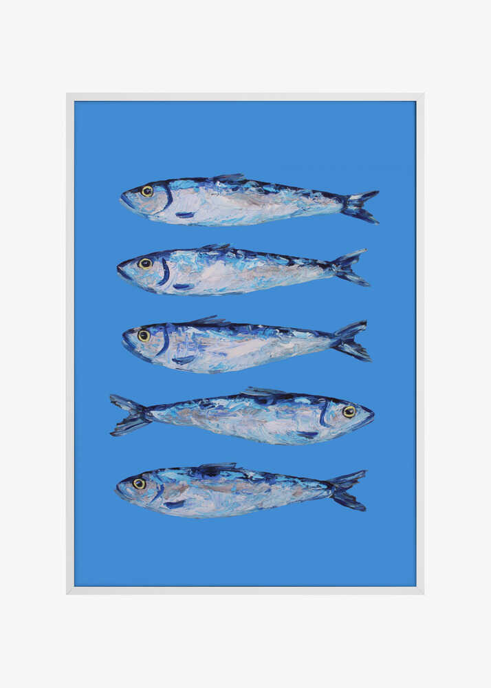 Sardines on Blue