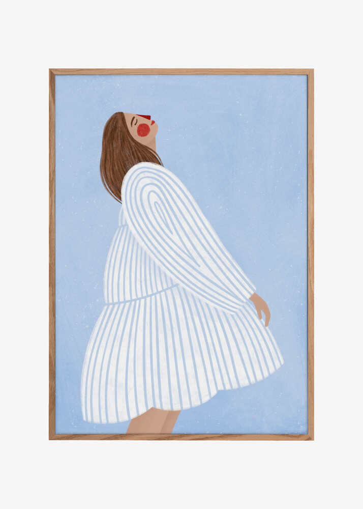 The Woman With the Blue Stripes