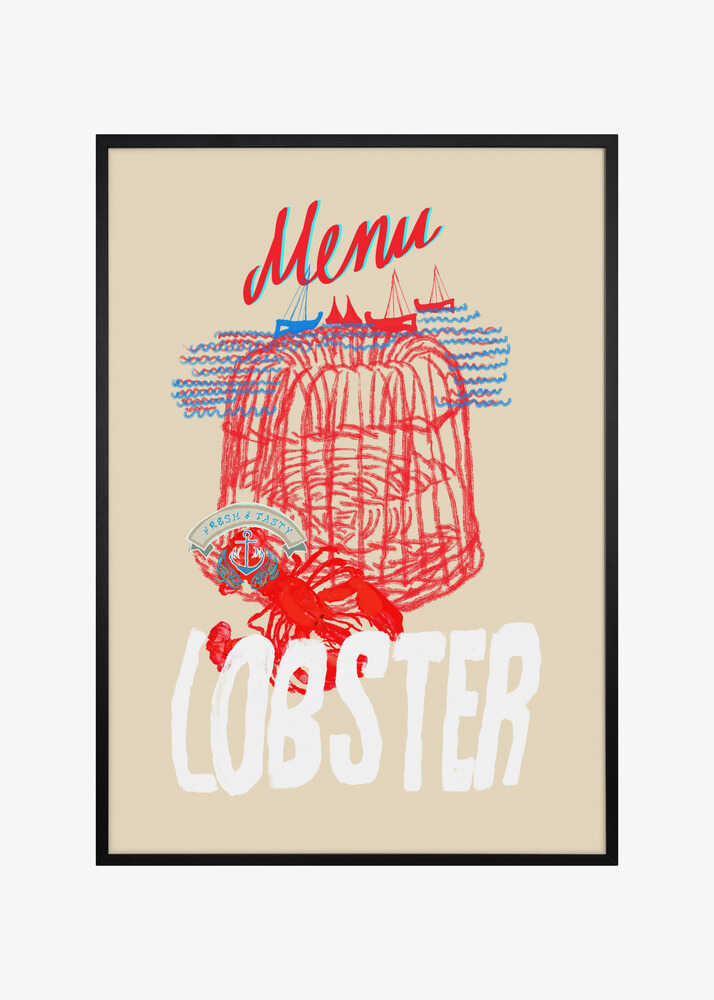Lobster Menu Poster