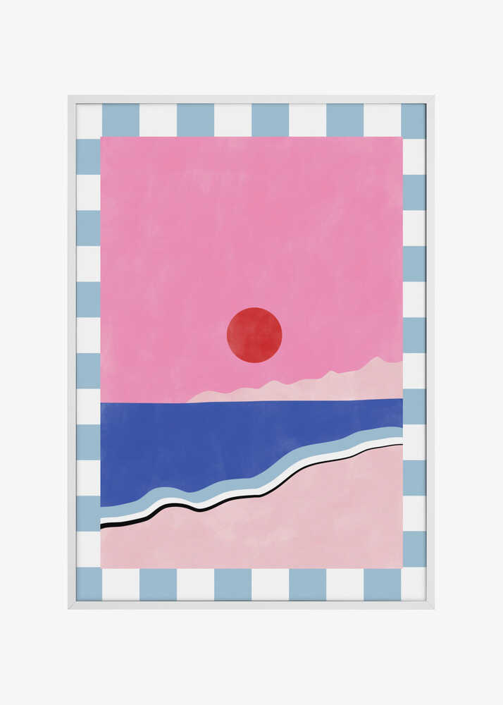 Minimalist Beach Scene