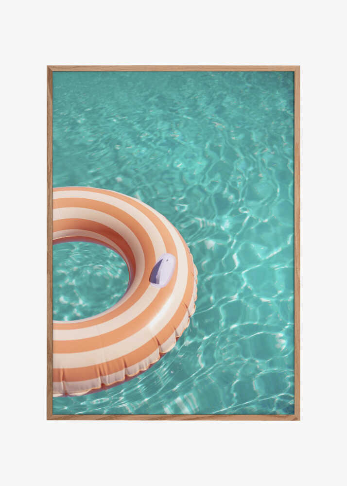 Peach Fuzz Swimming Pool Fun