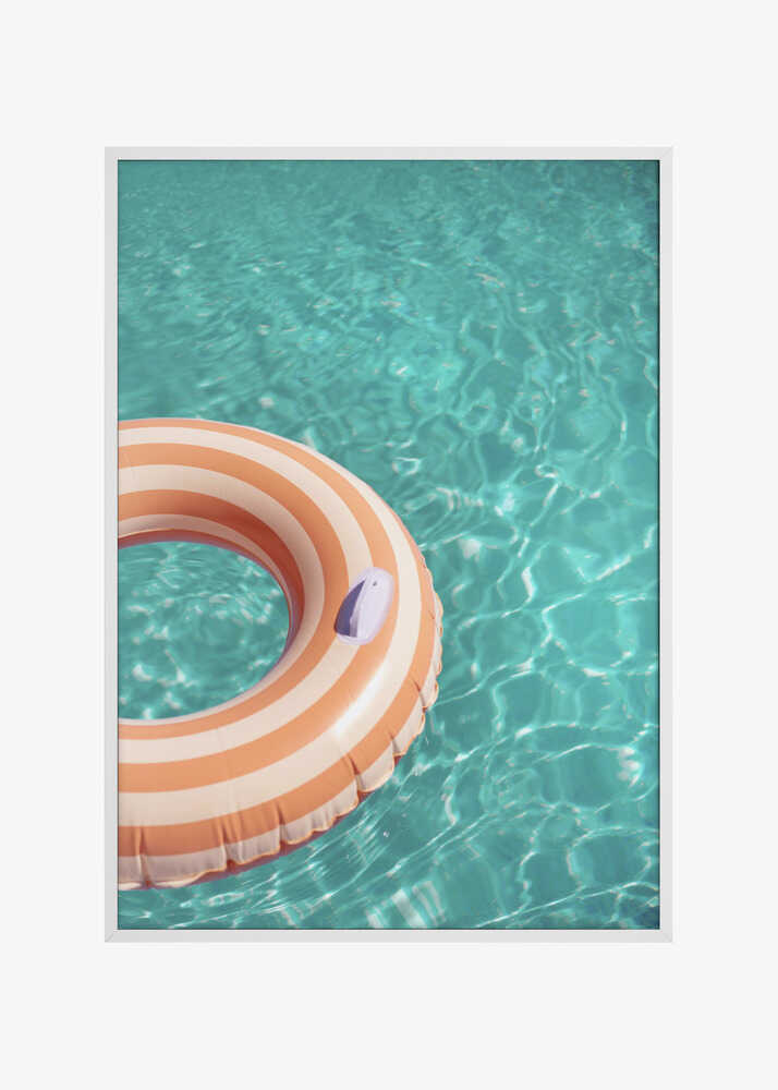 Peach Fuzz Swimming Pool Fun