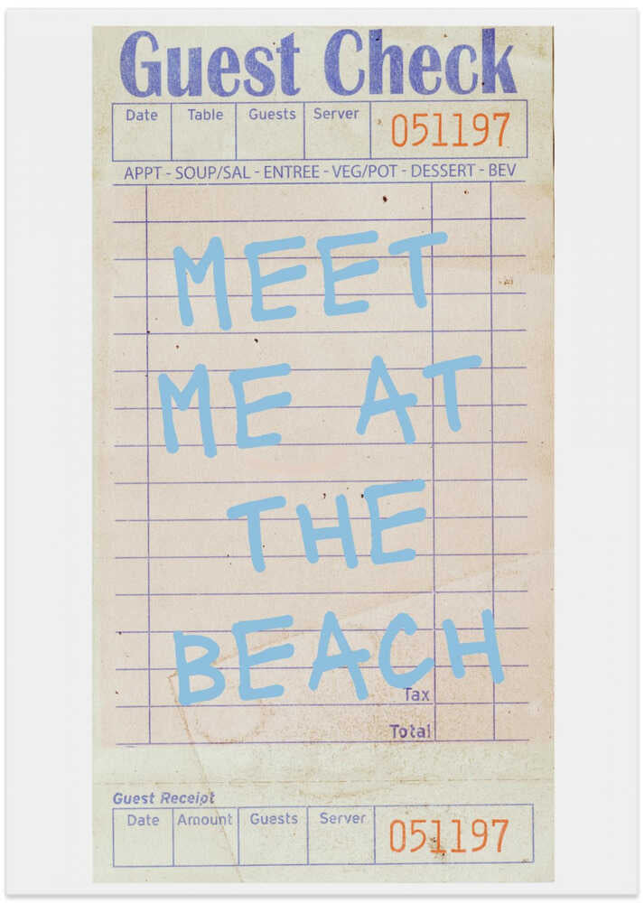 Meet Me At the Beach   Blue