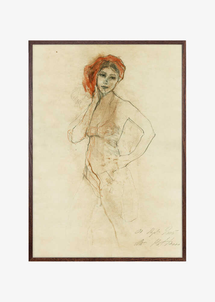 Sketch of a Standing Female Figure