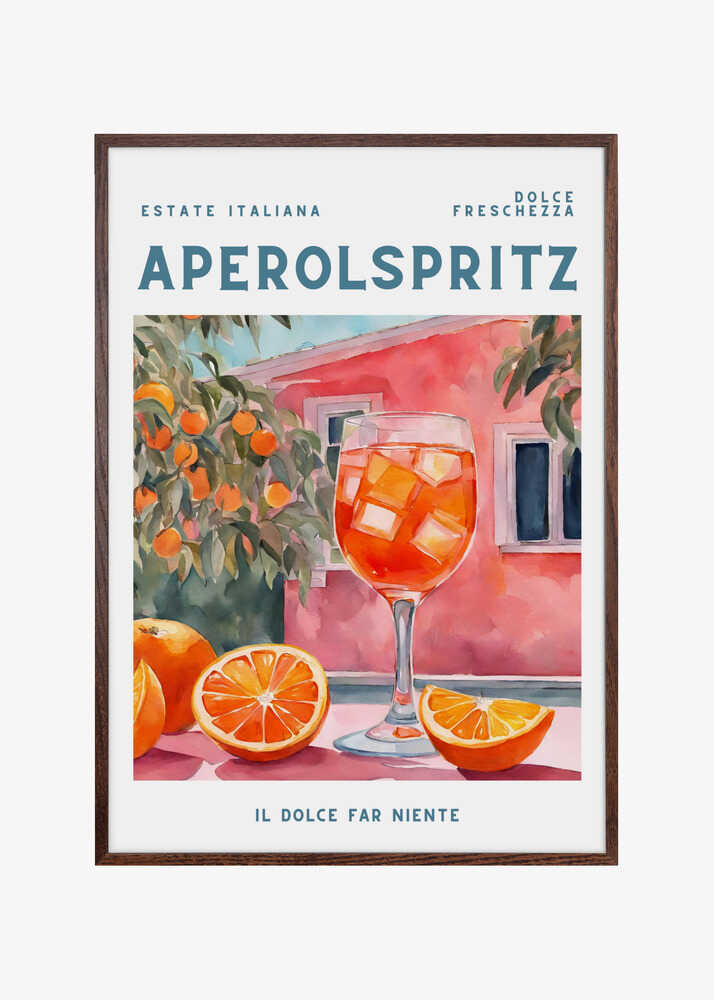 Aperol Spritz, Aquarell, Fresh