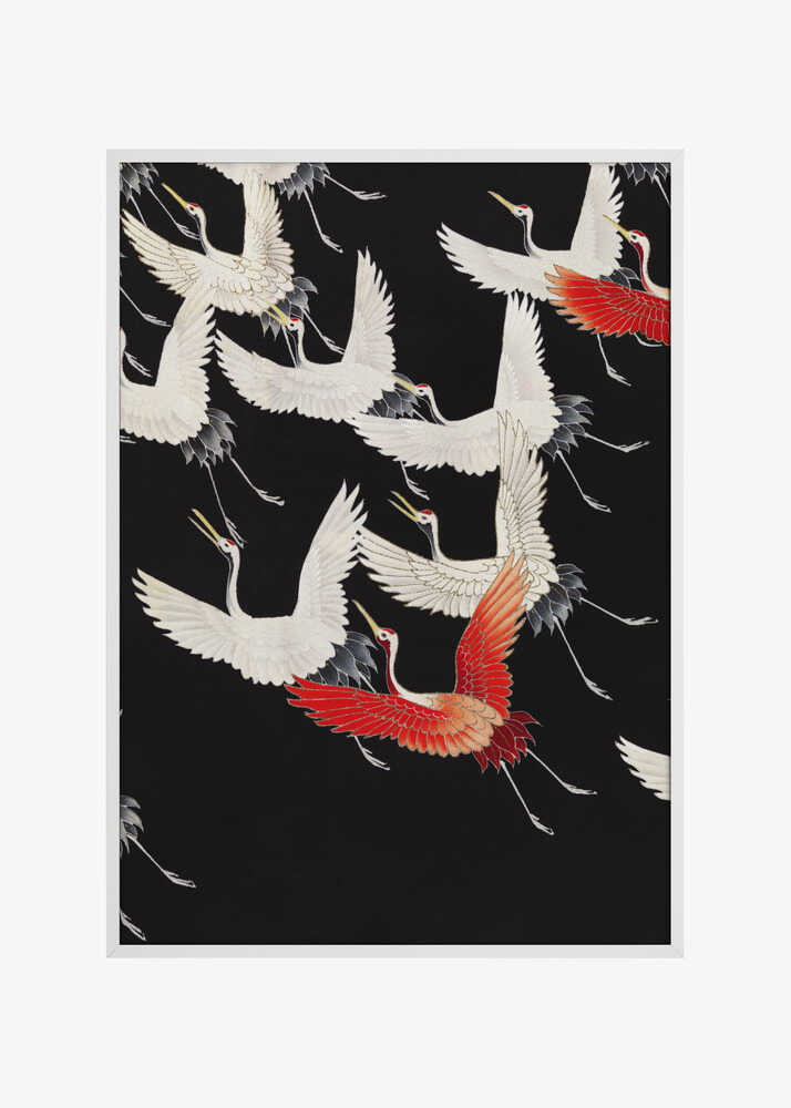 Furisode With a Myriad of Flying Cranes (1910–1920) Full