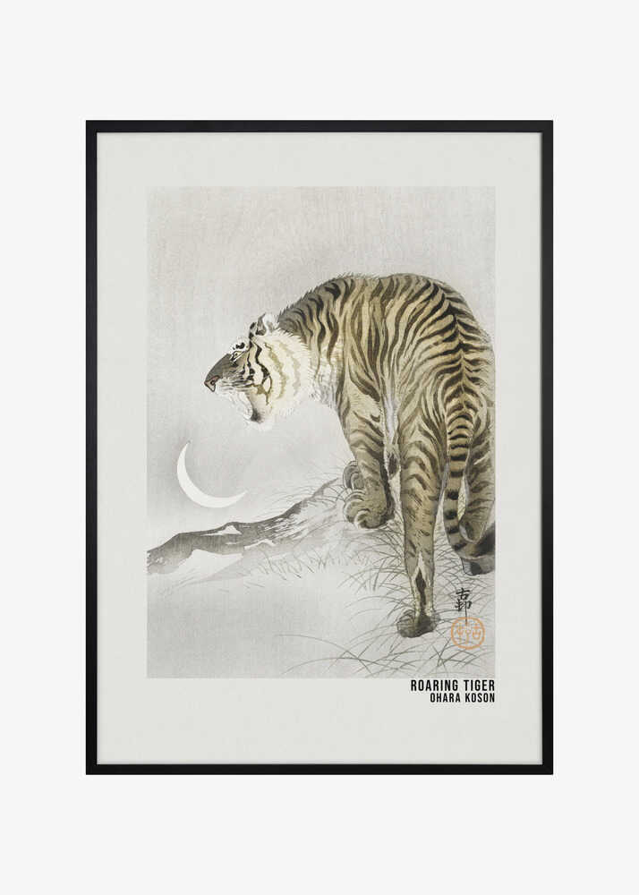 Roaring Tiger Art Poster