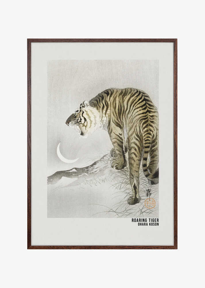 Roaring Tiger Art Poster