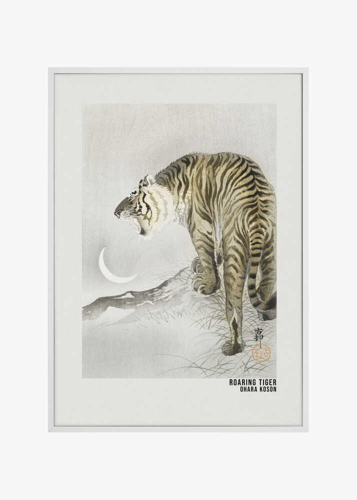 Roaring Tiger Art Poster