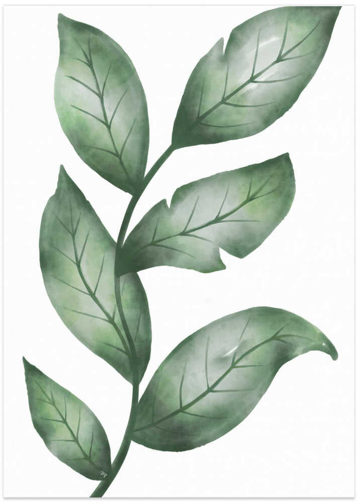 Realistic Green Leafy Plant